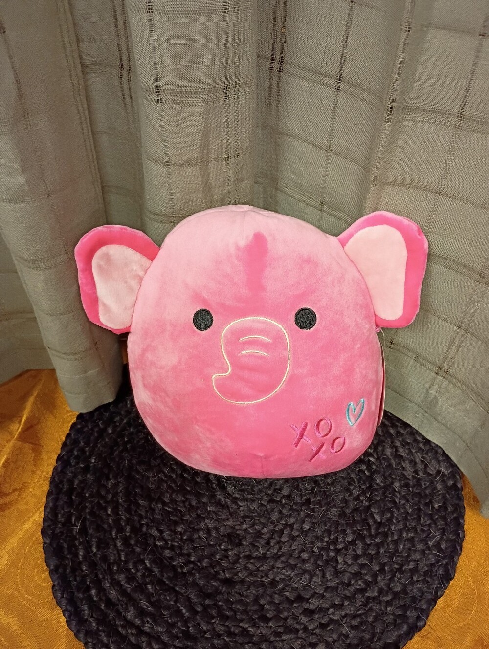 NWT Original Squishmallow Valentine Squad Kyla The Pink Elephant Size 8"